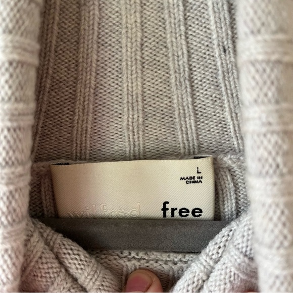 Wilfred Free 100% Merino Wool Sweater Dress | Size L | Minimalist Capsule Staple - Picture 3 of 12
